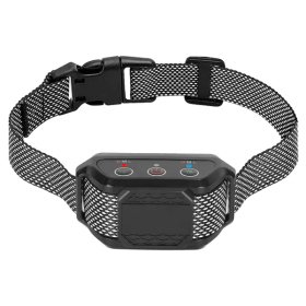 Citronella Bark Collar for Dogs Spray Bark Collar Anti Barking Control for Small Medium Large Dogs IP65 Waterproof No Electric Shocks (Color: Black)